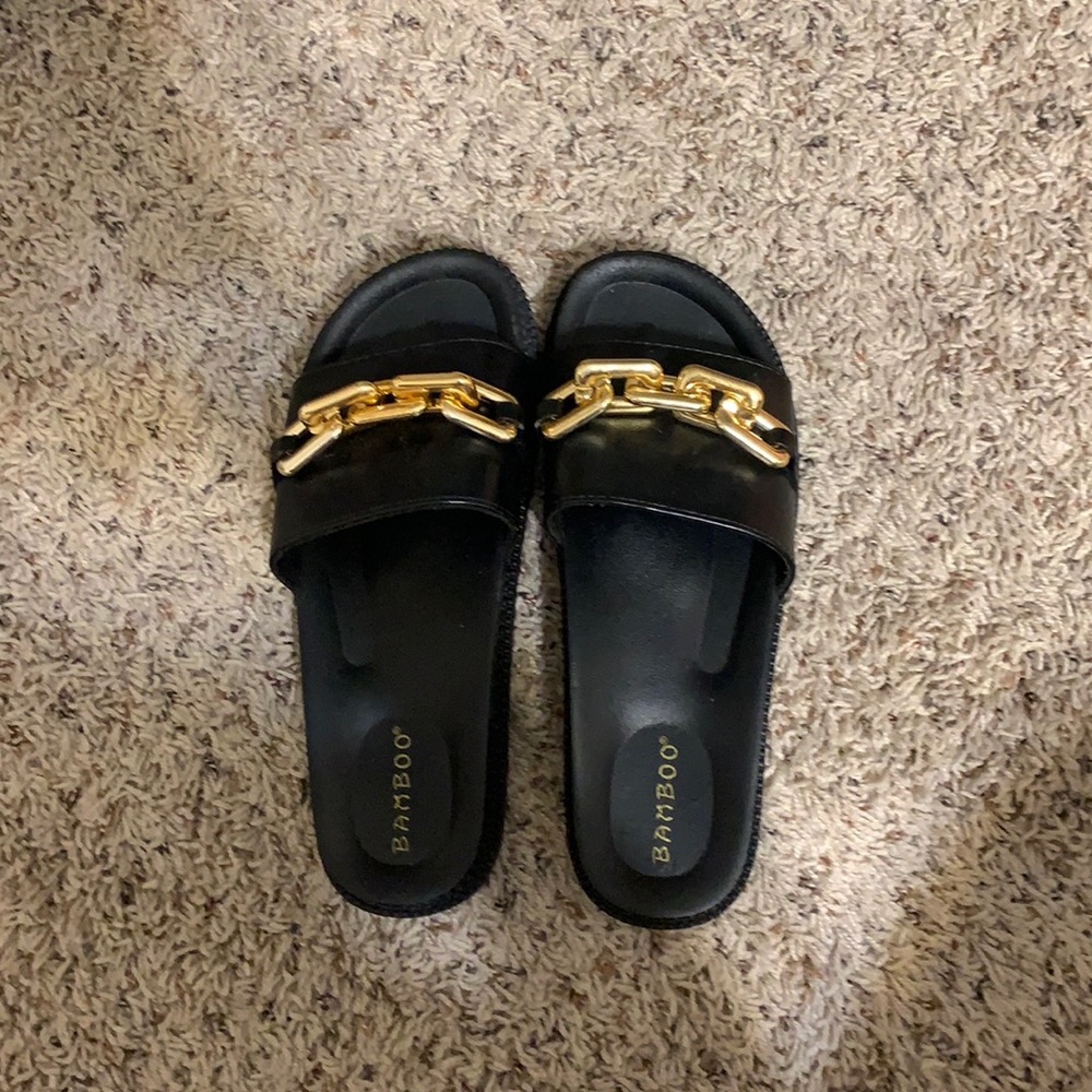 Forever 21 sandals with chain detail